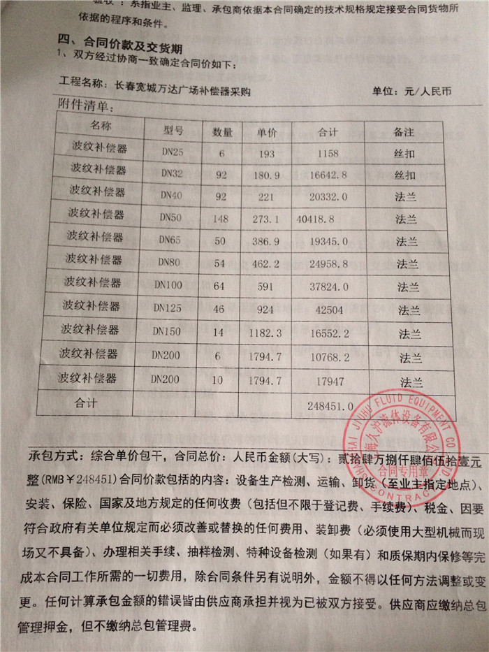 長春寬城萬達廣場采用上海日皮视频软件波紋補償器